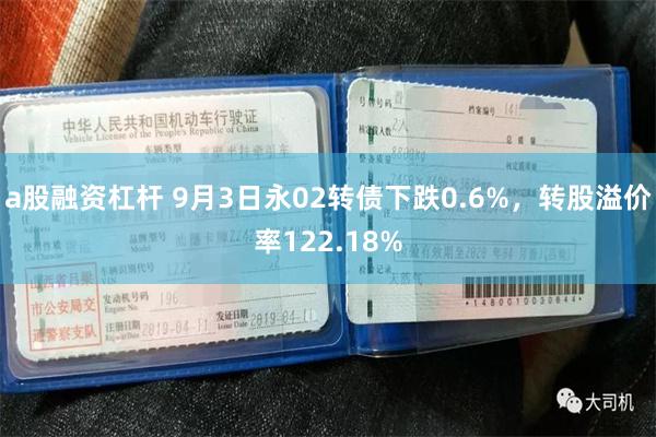 a股融资杠杆 9月3日永02转债下跌0.6%，转股溢价率122.18%